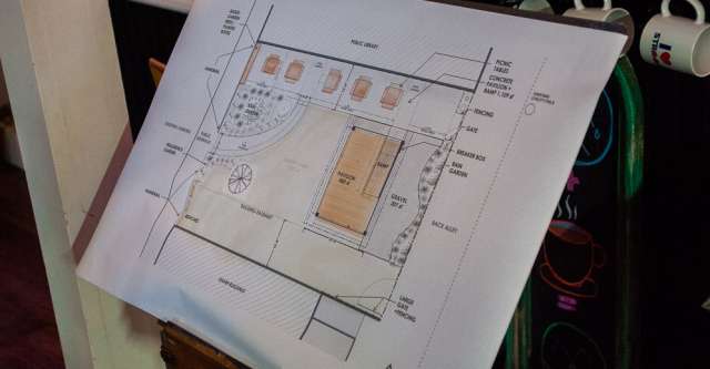 The proposed pocket park plan.