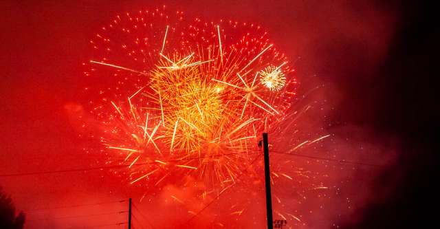 The fireworks finale