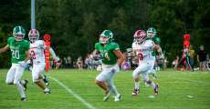 THAYER, MO – AUGUST 28: Thayer Bobcat running back Dominick Boyce (24) runs into the endzone during the high school football game between the Thayer Bobcats and the Pocahontas Redskins on August 28, 2026, at the Thayer High School football field in Thayer, MO. (Photo by Curtis Thomas/AltonMo.com)