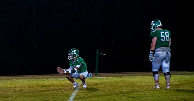 THAYER, MO – OCTOBER 2: Thayer Bobcat kicker Canyon Harper (58) gets ready to make the extra point during the high school football game between the Thayer Bobcats and the Cabool Bulldogs on October 2, 2026, at the Thayer High School football field in Thayer, MO. (Photo by Amanda Thomas/AltonMo.com)